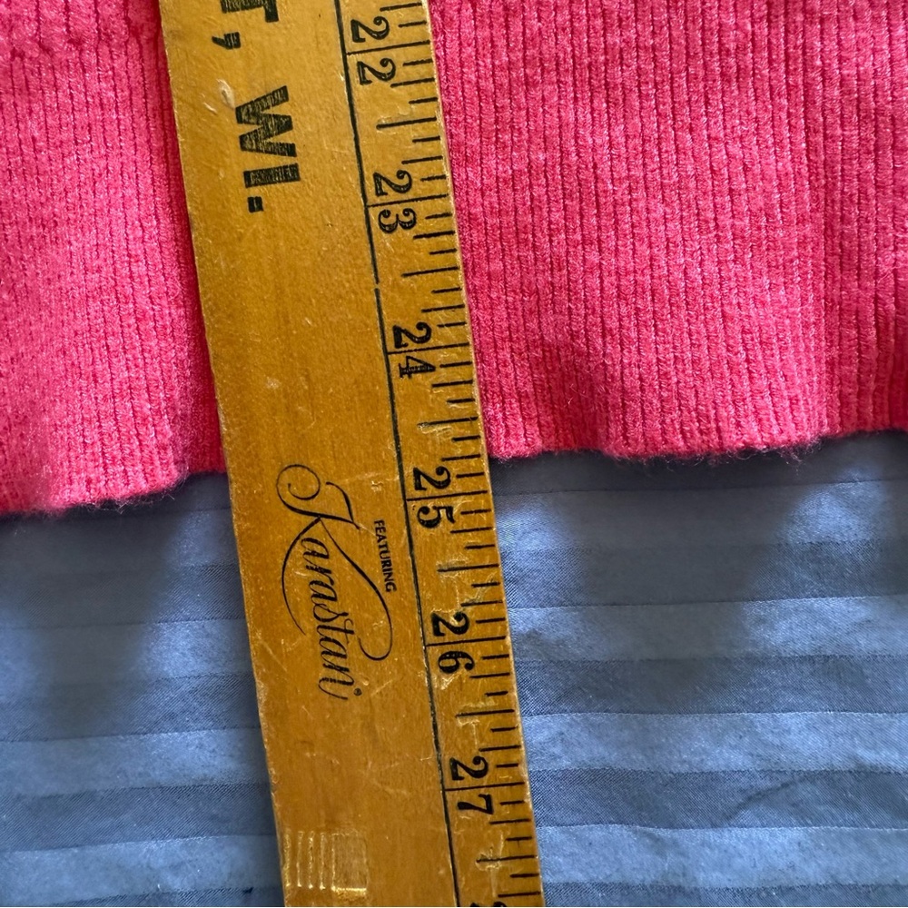 💖 &merci Textured Ribbed Knit Sweater – Pink (Size Large) - Picture 5 of 9